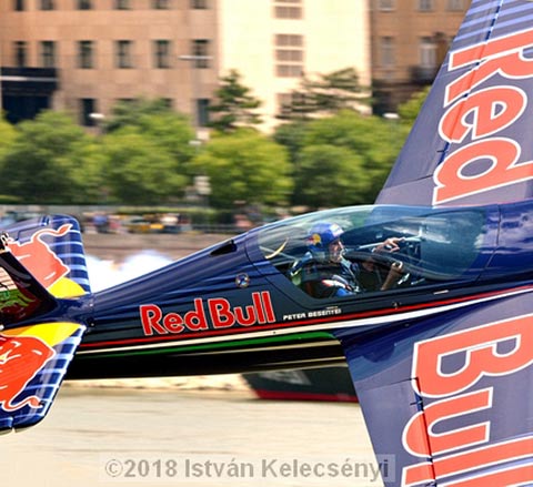 Péter Besenyei at Red Bull 2018 Budapest