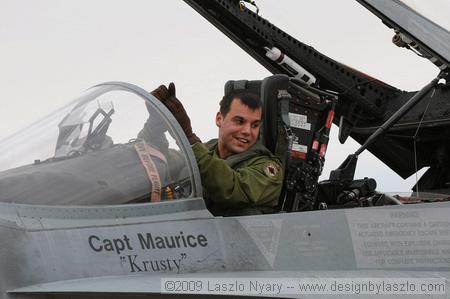 CF-18 pilot Captain Sebastien Allard.