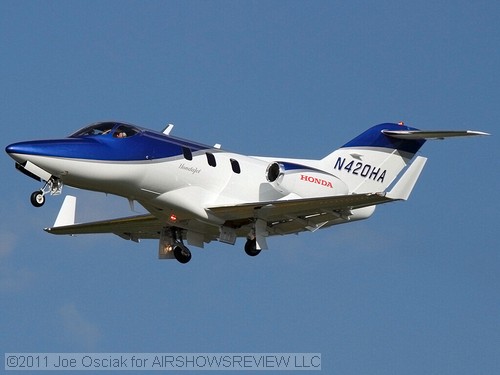 The new Honda Jet also made an appearance flying a demo and was an amazing thing to hear how quiet this plane is!