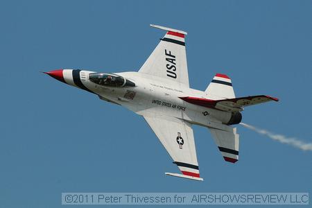 USAF Thunderbirds were a rare sight in Belgium