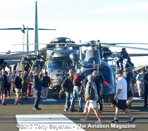 Visitors to the RNZAF Air Tattoo