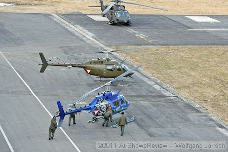 (2) Bell OH-58 'Kiowas' and a Sikorsky S-70A-42 'Blackhawk'