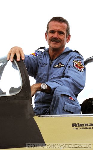 Astronaut and Space Station Commander Chris Hadfield in Hawk One